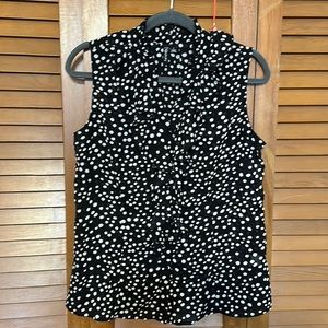 Button up sheer tank top